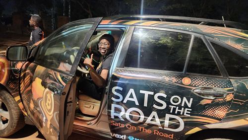 Behind the wheel at night